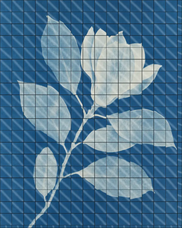 The sample photo made with Mirror Mosaic.