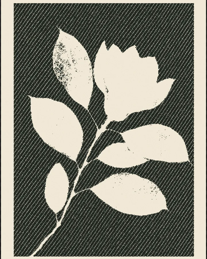 Linocut result made from the bundled sample