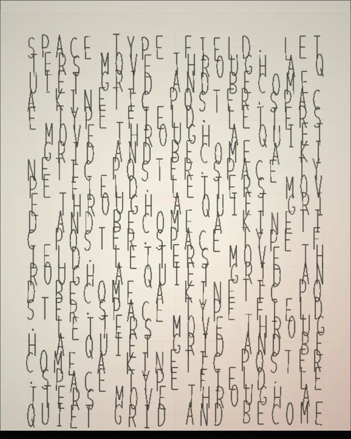 Kinetic Typography result made from a blank canvas